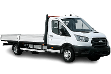 Van Hire Chadderton - White Ford Transit Dropside Van - Van hire Chadderton